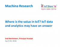 IOT DATA AND ANALYTICS – WHERE THE VALUE IS IN IOT