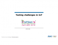 NEW CHALLENGES IN SOFTWARE TESTING THE IOT