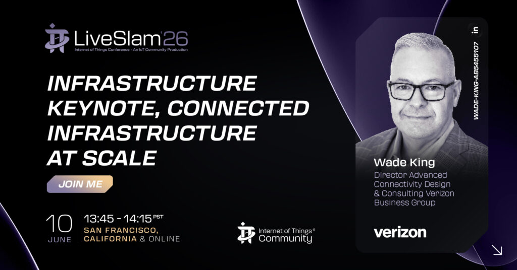 Session artwork: Connected Infrastructure at Scale — Wade King
