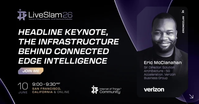Session artwork: The Infrastructure Behind Connected Edge Intelligence — Eric McClanahan