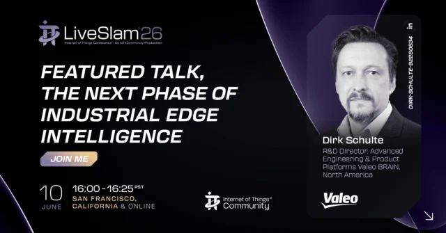 Session artwork: The Next Phase of Industrial Edge Intelligence — Dirk Schulte